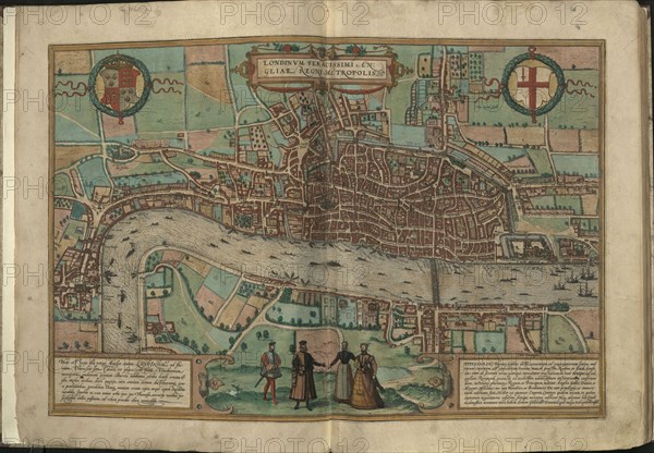 View of London , 1572.