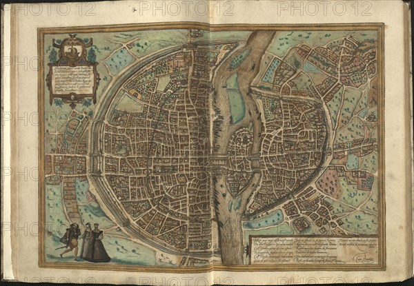 View of Paris , 1572.