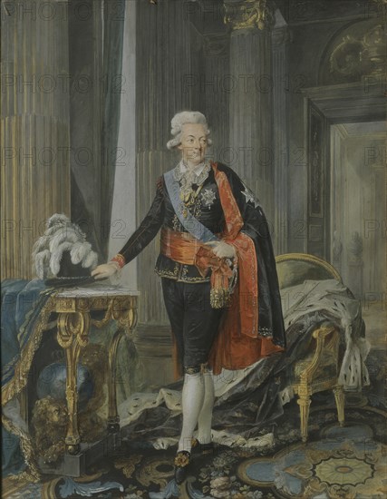 Portrait of King Gustav III of Sweden (1746-1792), 1792.