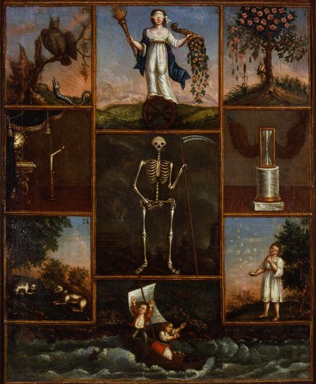 Nine allegorical compositions on the uncertainty of life, Second Half of the 18th cen..