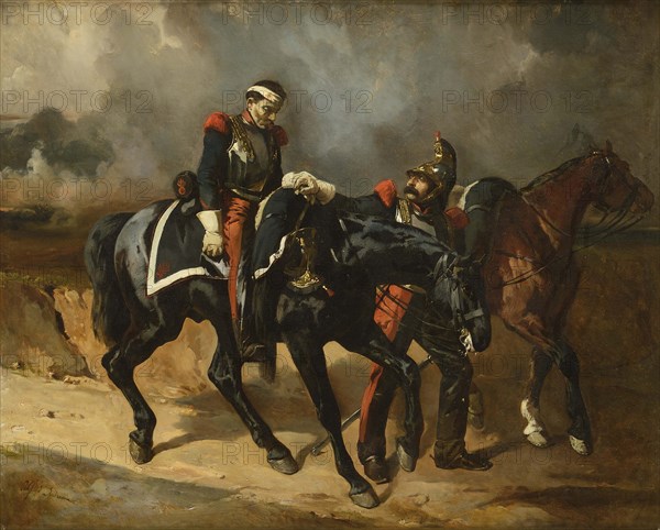 The wounded Cuirassier, 1830s.