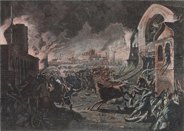 Fire of Moscow on September 1812 (The French in Moscow), 1818.