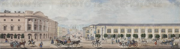 The Imperial Public Library (From the panorama of the Nevsky Prospekt), 1830.