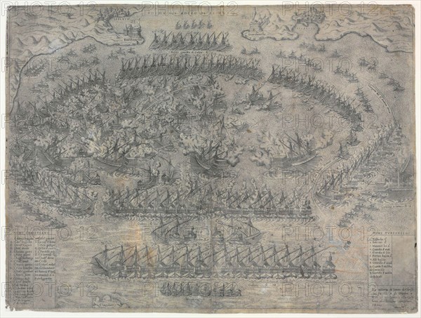 The Battle of Lepanto on 7 October 1571, 1572.
