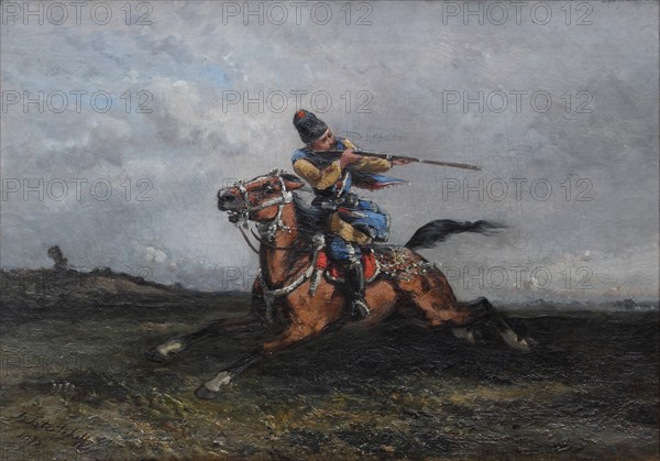 A Circassian rider, 1872.