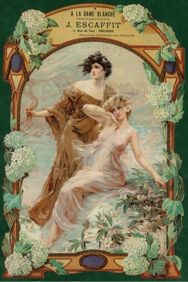 A La Dame Blanche. Fabrique de Lingerie, c. 1900.