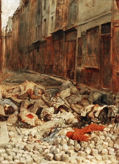 The Barricade, Rue de la Mortellerie, June 1848 (Remembrance of Civil War).