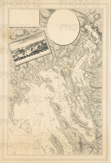 Sea chart of Vyborg bay, Russia, c. 1786-88.