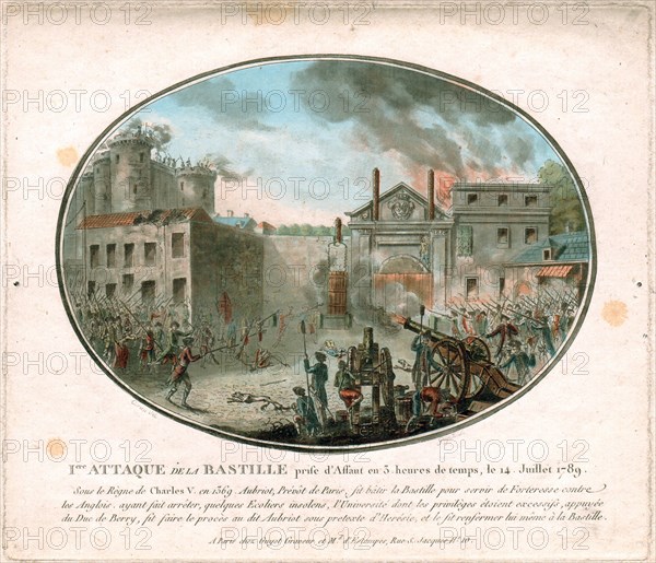 The Storming of the Bastille on 14 July 1789, 1789.
