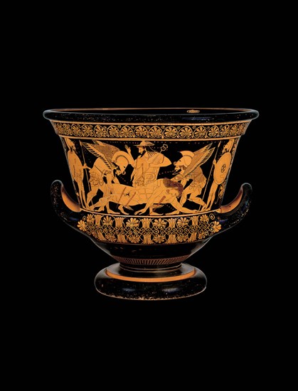 The Euphronios Krater (Sarpedon krater). Sarpedon's body carried by Hypnos and Thanatos, c. 510-c. 5