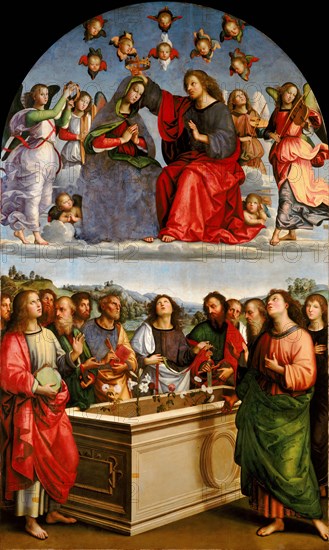 The Coronation of the Virgin (Oddi Altarpiece), 1502-1503.