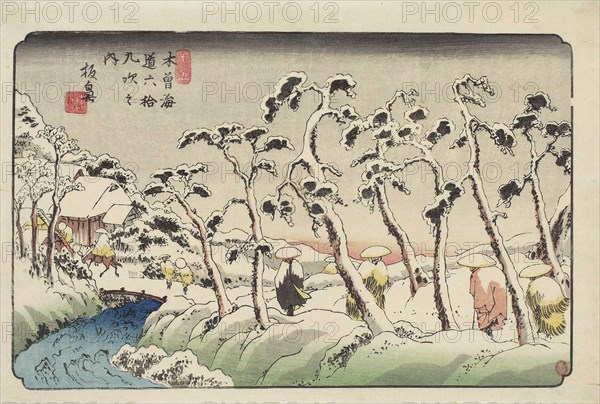 Itahana. From the series The Sixty-nine Stations of the Kisokaido Road , ca 1836.