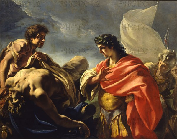 Alexander before the Dead Body of Darius, um 1700.