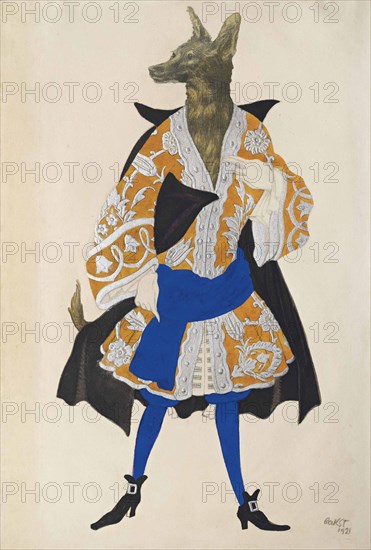 Costume design for the ballet Sleeping Beauty by P. Tchaikovsky, 1921.