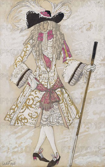 Costume design for the ballet Sleeping Beauty by P. Tchaikovsky, 1921.