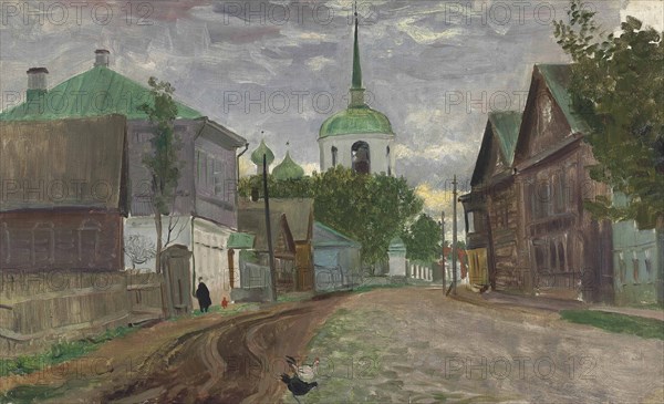 A street in Staraya Russa, 1921.