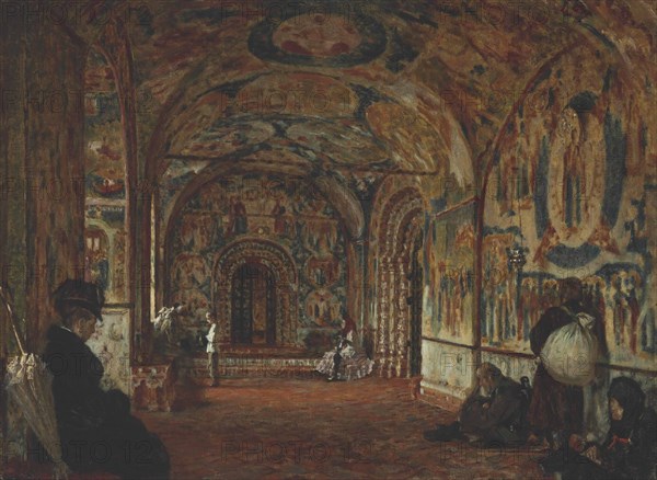 The entrance of a 17th Century Church in Yaroslavl , ca 1894.