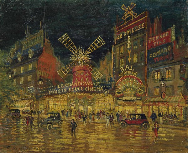 Moulin Rouge, Paris .