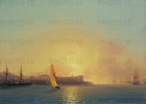 Grafskaya Wharf, Sevastopol, 1852.
