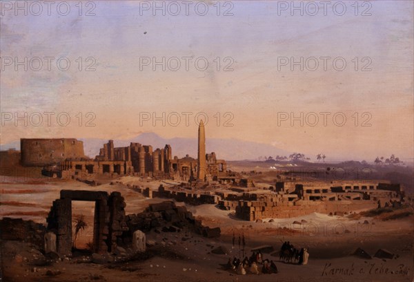 Egypt. Karnak in Thebes, 1843.