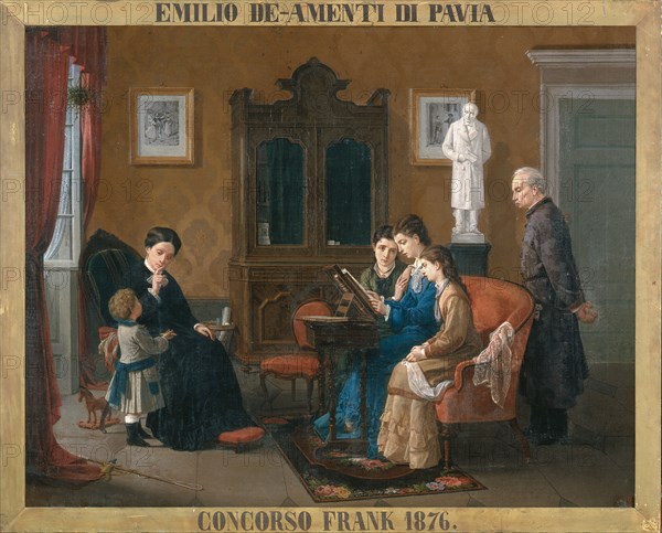 Family Reading of The Betrothed, 1876.