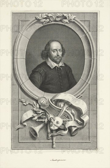 Portrait of William Shakespeare (1564-1616), 1743.