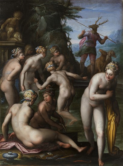 Diana and Actaeon, ca 1580-1585.