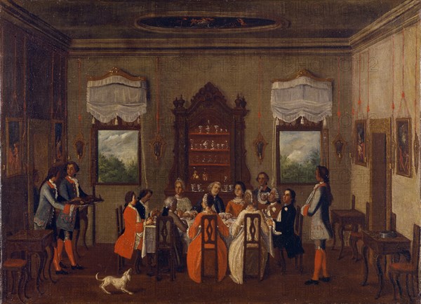 Breakfast in the villa, Between 1760 and 1799.