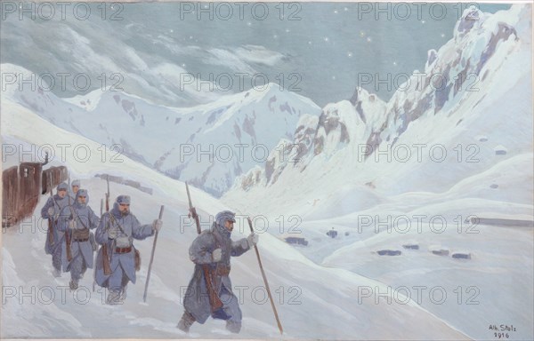 The Alpine Patrol , 1916.