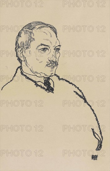 Portrait of August Lederer , 1918.
