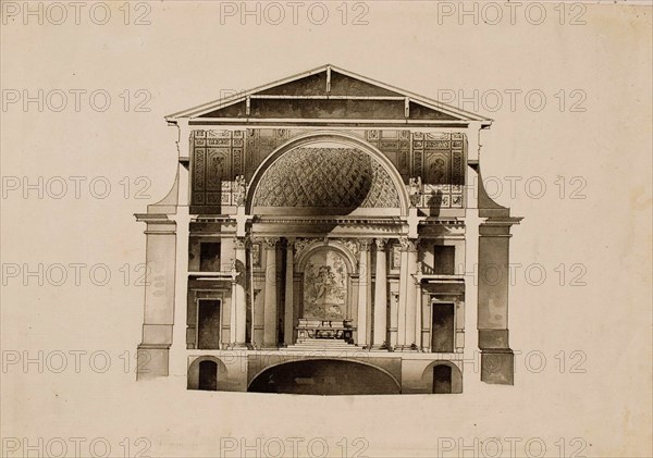 Project of the Maltese Chapel at the Vorontsov Palace in Saint Petersburg, 1798-1800.