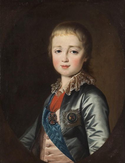 Portrait of Grand Duke Constantine Pavlovich of Russia (1779-1831), End 1780s.
