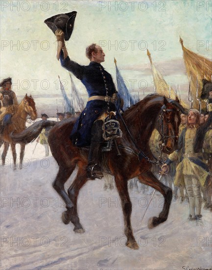 Charles XII greets his Caroleans, 1923.