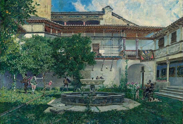 Spanish Courtyard, 1871.