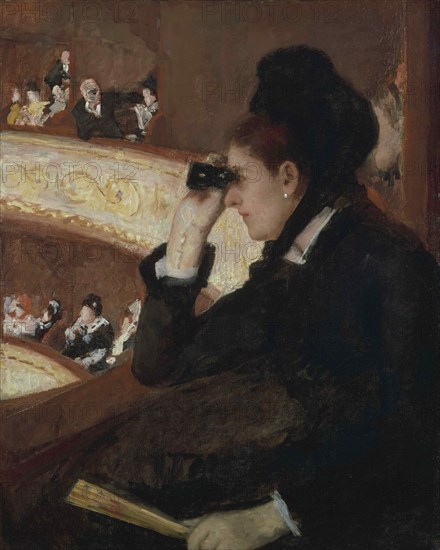 In the Loge, ca 1878.