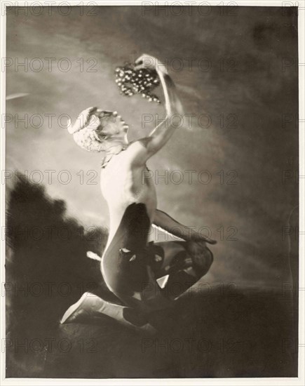 Leonide Massine in the Ballet L'après-midi d'un faune (The Afternoon of a Faun), 1916.