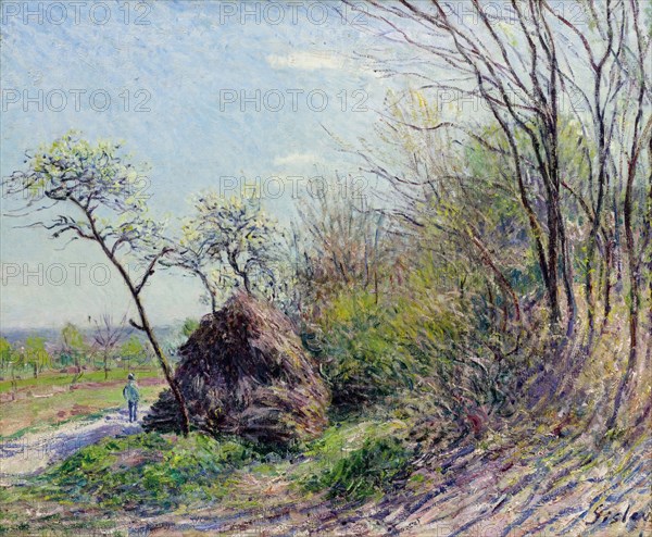 A la lisière de la fôret. Les Sablons, 1884-1885.