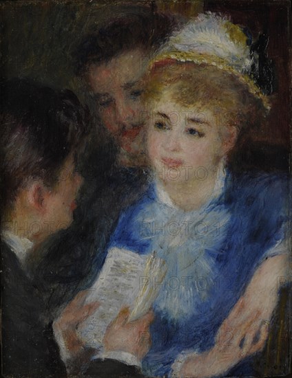 La Lecture du rôle (Play reading), 1876-1877.