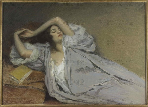 Femme étendue sur un divan, 1899.