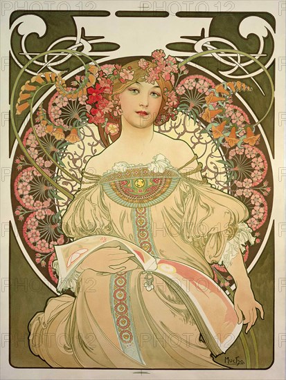 Rêverie (Daydream). Zodiac, 1898.