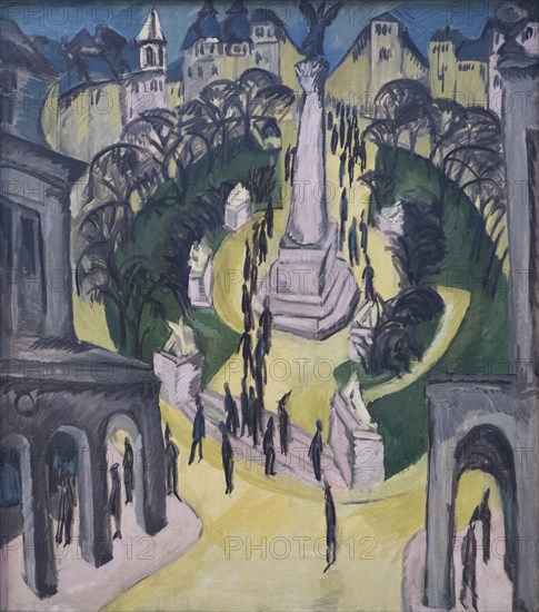 The Belle Alliance Square in Berlin, 1914.