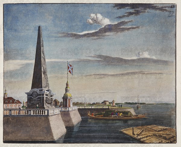 View of the Kronstadt pier, Early 19th cen..
