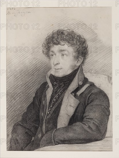 Portrait of the Poet Konstantin Nikolayevich Batyushkov (1787-1855), 1815.