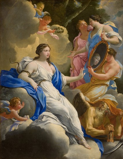 Allegory of Prudence, 1645. Creator: Vouet, Simon (1590-1649).