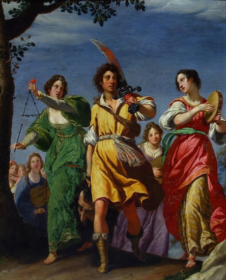 The Triumph of David, 1610. Creator: Rosselli, Matteo (1578-1650).