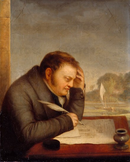 Portrait of Karl Friedrich von Rumohr (1785-1843), 1823-1827. Creator: Nerly, Friedrich (1807-1878).