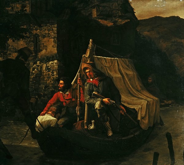 The smugglers, 1830. Creator: Ebers, Emil (1807-1884).