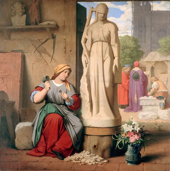Sabina von Steinbach, 1844. Creator: Schwind, Moritz Ludwig, von (1804-1871).