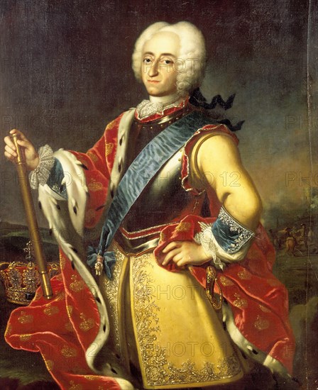 King Frederick IV of Denmark and Norway (1671-1730), First third of 18th cen.. Creator: Wahl, Johann Salomon (1689-1765).