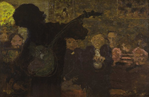 The Banjo Player, 1895. Creator: Bonnard, Pierre (1867-1947).